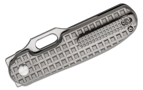 KIZER Cormorant Button Lock Knife Titanium (3.15" Satin 20CV) Ki4562A4