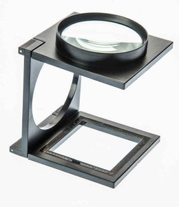 SE Folding Glass Lens Magnifier 3.5X with in/mm Ruler MA1030