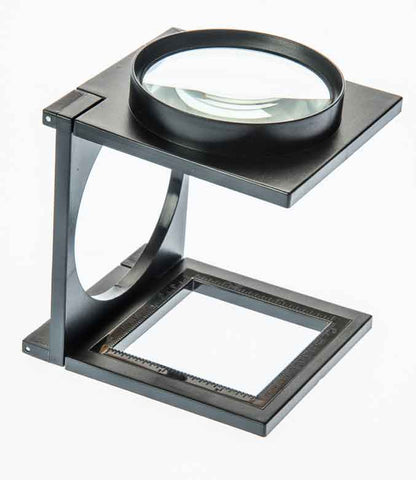 SE Folding Magnifier - Glass Lens with in/mm Ruler 2X MA1102