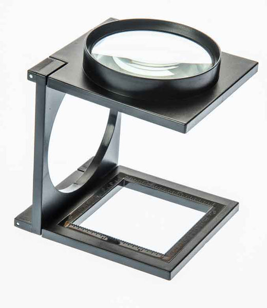 SE Folding Glass Lens Magnifier 3.5X with in/mm Ruler MA1030