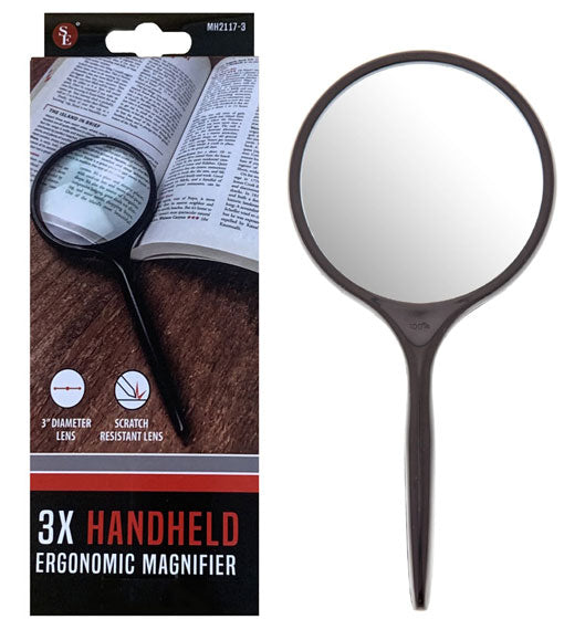 SE Handheld Magnifier - Ergonomic 3X 3in MH2117-3