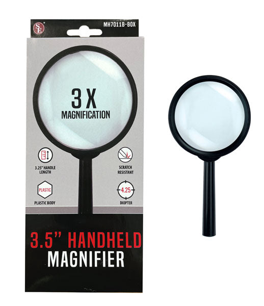 SE Handheld Magnifier 3.5in 3X MH7011B-3