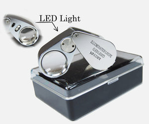 SE 10x21MM/2 LED Illuminated Jeweler's Loupe MJ3621L-10X