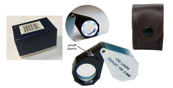 SE Loupe - 10x21MMTriplet Professional Quality Illuminated Jeweler's MJ37801L