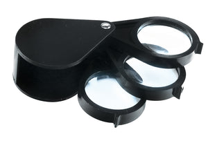 SE Pocket Magnifier - Triple Lens Folding (5x, 5x, 5x) ML26B