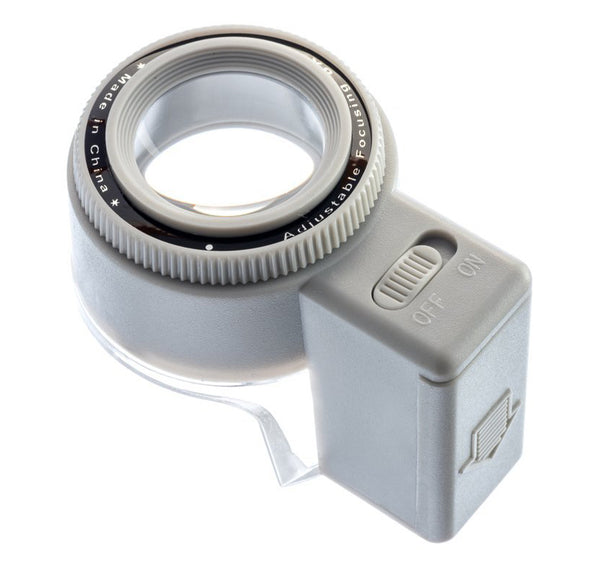 SE Loupe - Illuminated Adjustable-Focus with Ruler Scale 8X ML7527L
