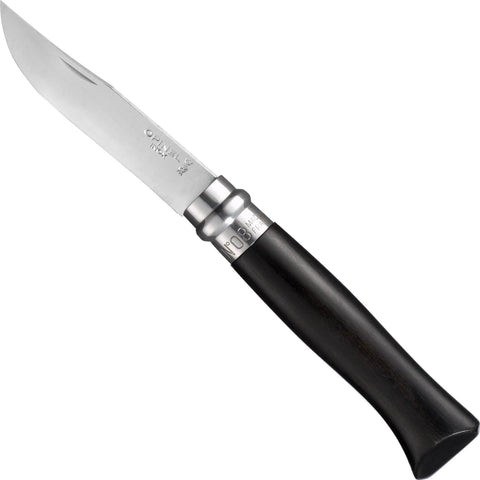 OPINEL No. 8 Ebony Polished Stainless Steel Folding Knife 001352