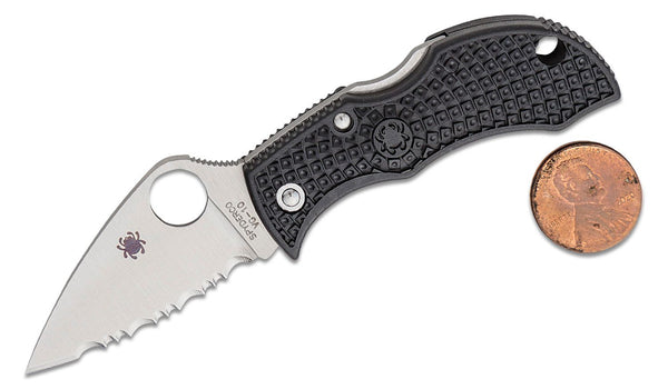 SPYDERCO Manbug Leaf - Serrated MBKLFS