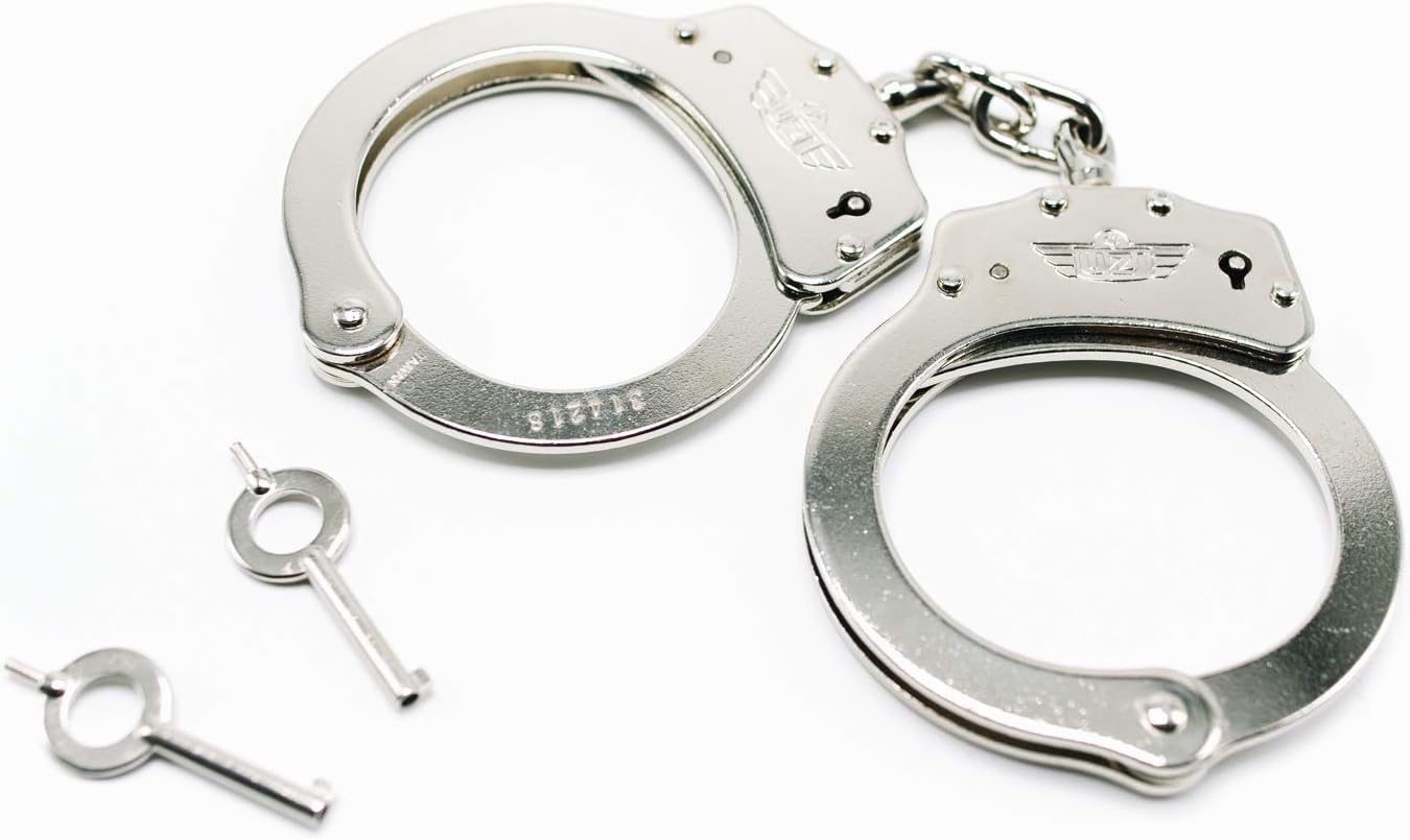 UZI Chain Handcuffs  - Silver HC-C-S