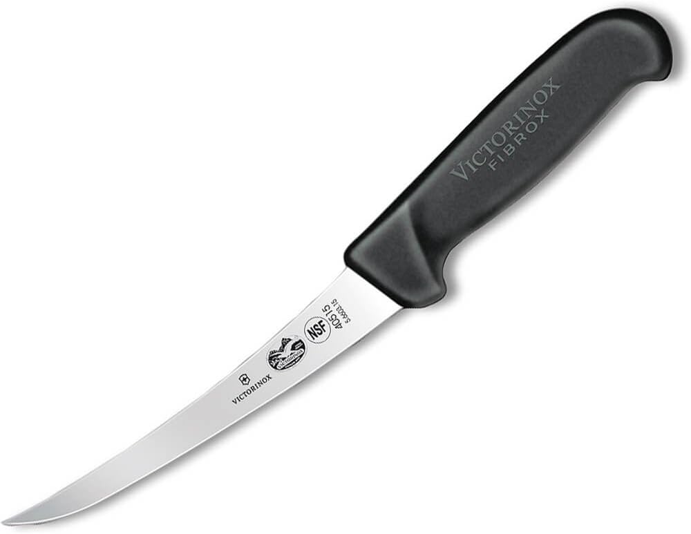 VICTORINOX Curved Fibrox Pro Boning 6in 5.6603.15BK