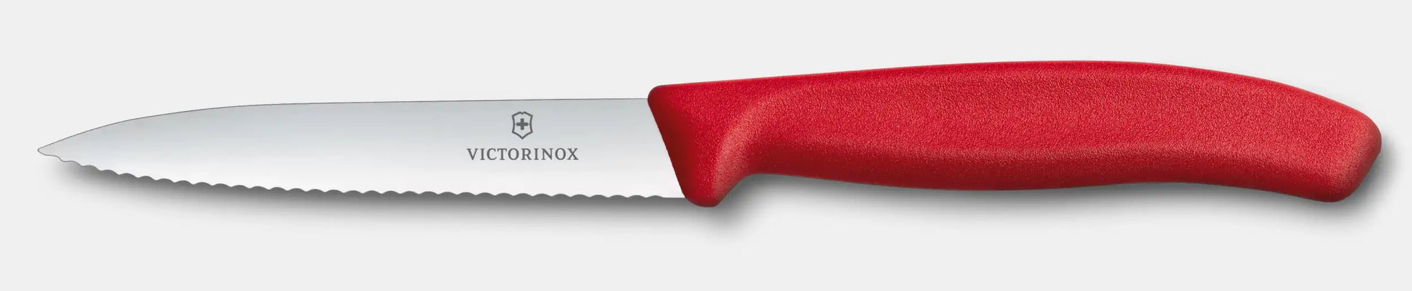 VICTORINOX Swiss Classic Serrated Paring 4in - Red 6.7731