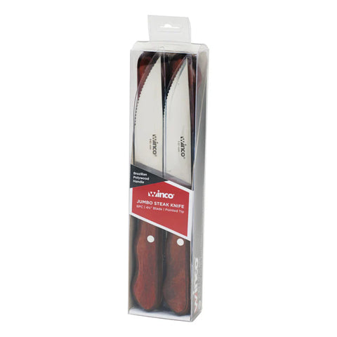 WINCO Jumbo Steak Knives - 6pc K-82