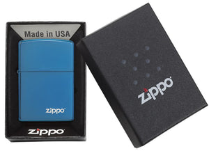 ZIPPO High Polish Blue Zippo Logo 20446ZL