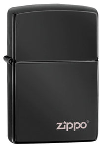 ZIPPO High Polish Black Zippo Logo 24756ZL
