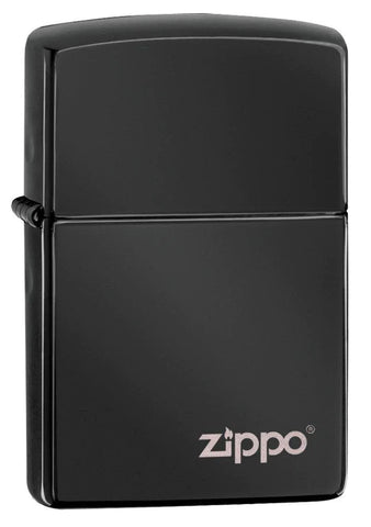 ZIPPO High Polish Black Zippo Logo 24756ZL