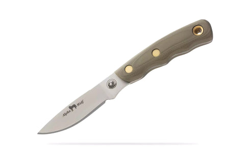 KNIVES OF ALASKA Alpha Wolf D2 G10 OD 330FG