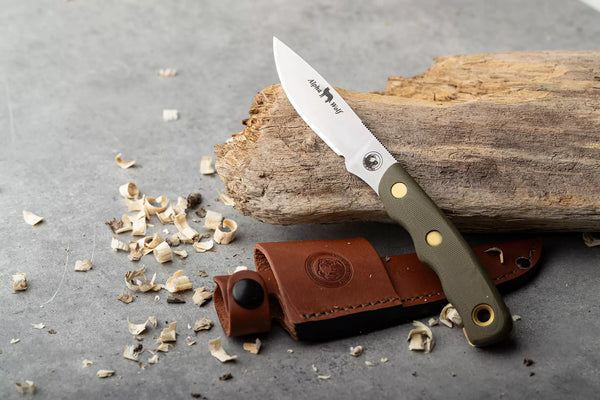 KNIVES OF ALASKA Alpha Wolf D2 G10 OD 330FG