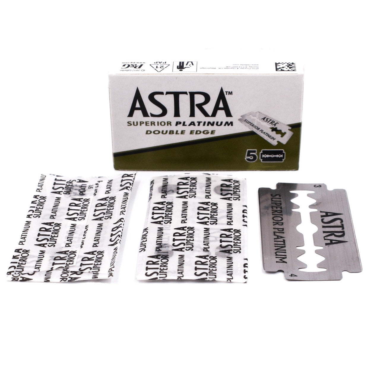ASTRA Platinum Double Edge Razor Blades 5ct ASTR-5XP