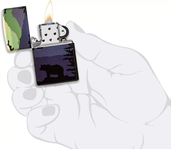 ZIPPO Lighter Bear Landscape 49482