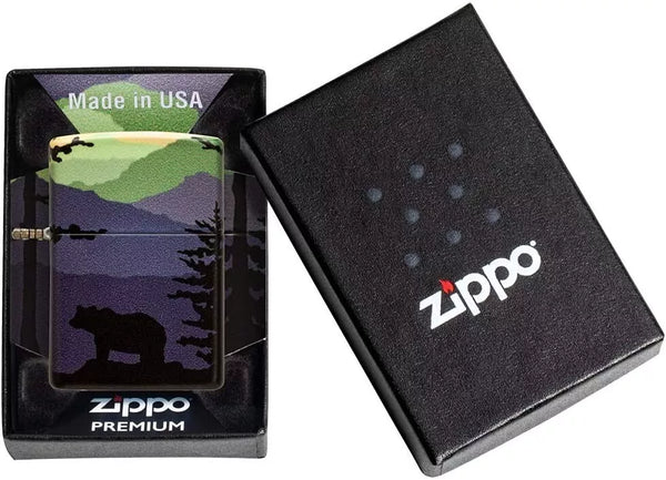ZIPPO Lighter Bear Landscape 49482