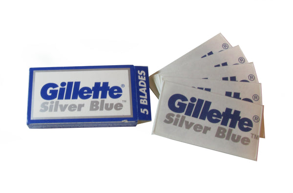 GILLETTE Razor Blades - Silver Blue 5ct GSB20X5