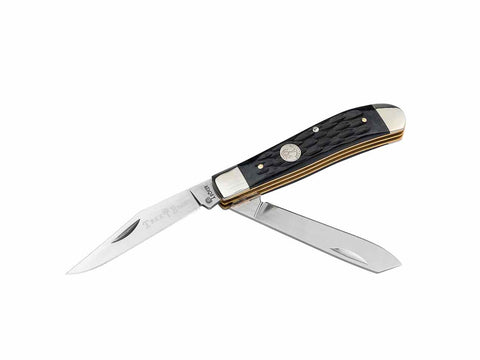 BOKER Manufaktur Traditional Series 2.0 Mini Trapper Jigged Black Bone 110849