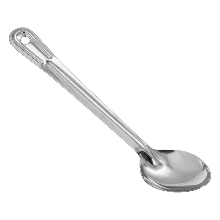 WINCO Heavy-Duty Basting Spoon Stainless Steel 1.5mm 13" Solid BSOT-13H