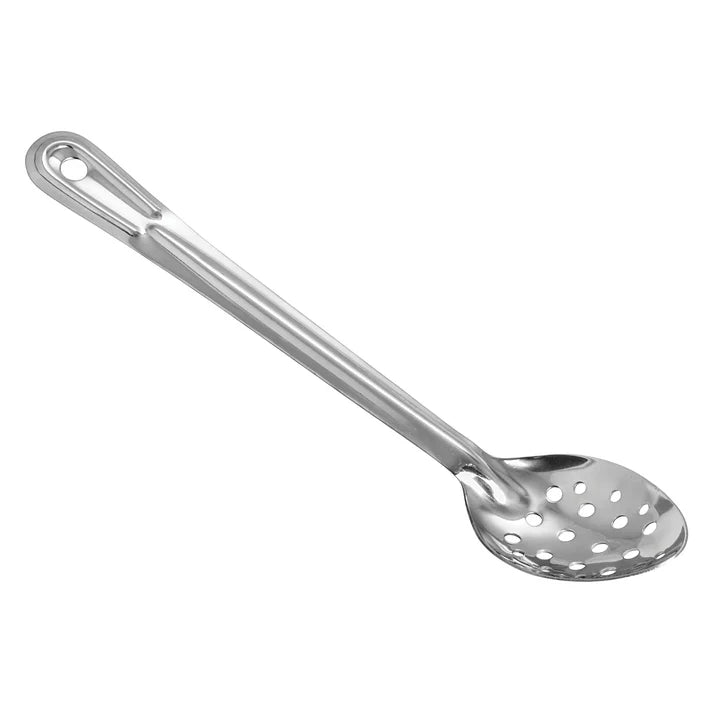 WINCO Heavy-Duty Basting Spoon Stainless Steel 1.5mm 13" Perforated BSPT-13H