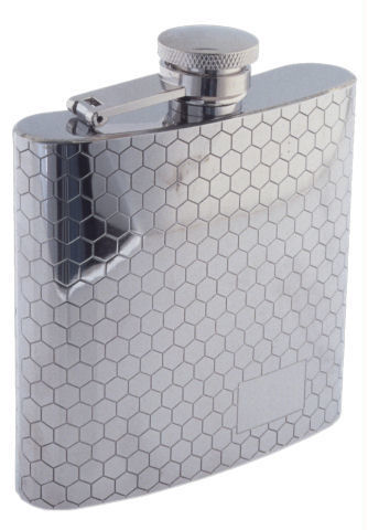COL CONK Honeycomb Pattern 6oz. Flask 1007