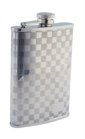 COL CONK Checkerboard Pattern 8oz. Flask 508