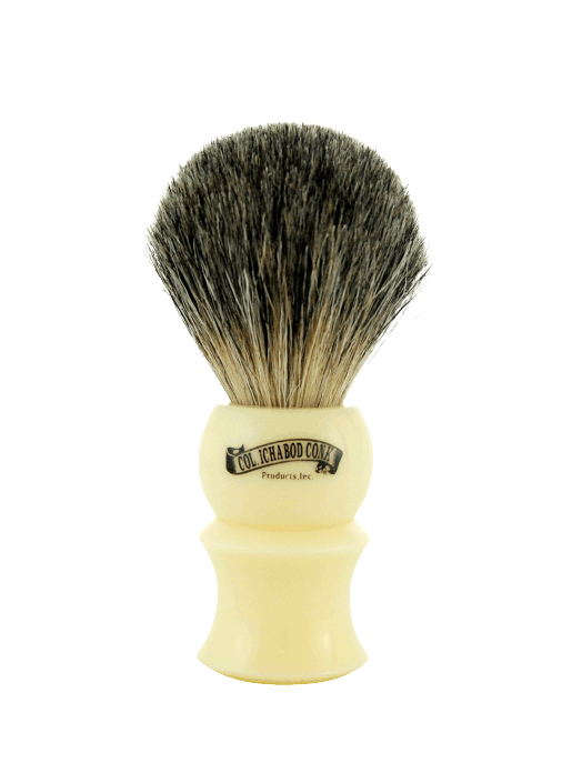 COL CONK Mixed Badger Shaving Brush Faux Ivory 902