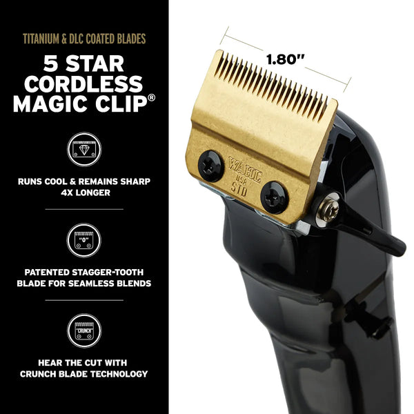 WAHL Clipper and Trimmer - Cordless Barber Combo - 5 Star Series 3025397
