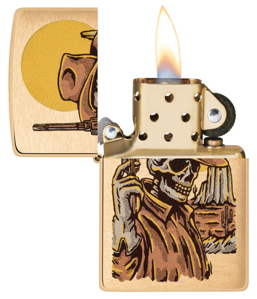 ZIPPO Cowboy Skull Design 48519