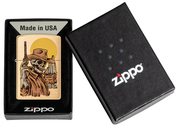 ZIPPO Cowboy Skull Design 48519