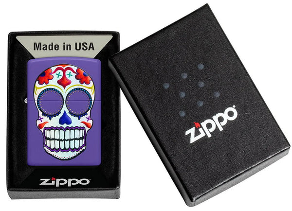ZIPPO Lighter Sugar Skull Design 49859