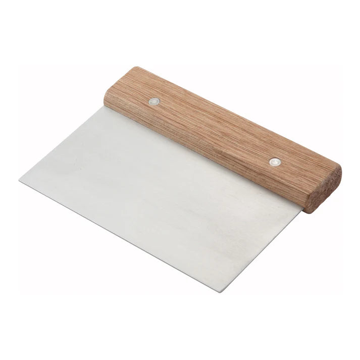 WINCO Dough Scraper, Wooden Handle DSC-3