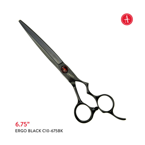 ABOVE PROFESSIONAL SHEARS Ergo Black Hair Cutting Shears 6.75in C10-675BK