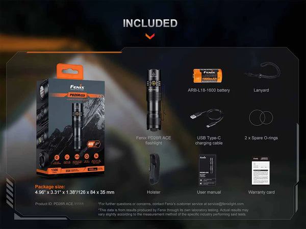 FENIX Flashlight - ACE Rechargeable PD26R