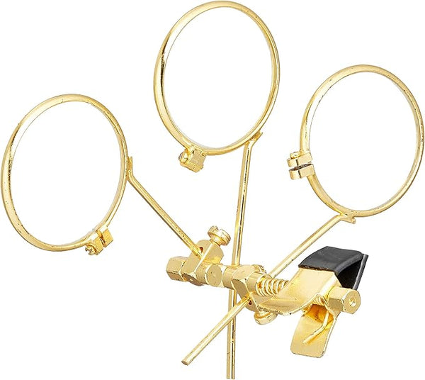 SE Loupe - Tripple Lens Gold Plated Clip-On 10X (3.3X3) MI127-33G