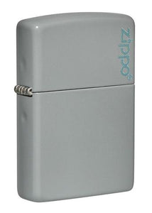 ZIPPO Lighter Flat Grey Zippo Logo 49452ZL