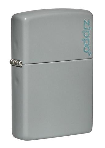 ZIPPO Lighter Flat Grey Zippo Logo 49452ZL