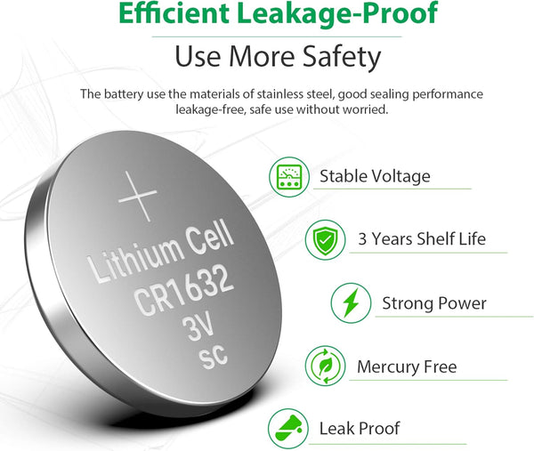 LICB Battery - CR1632 3.0V 1 Each - CR1632