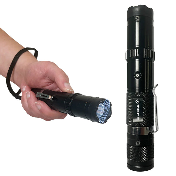 MACE Compact Stun Device Flashlight BLK - 80534