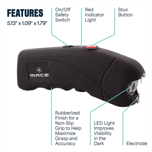 MACE Ergo Stun Device Flashlight BLK - 80813