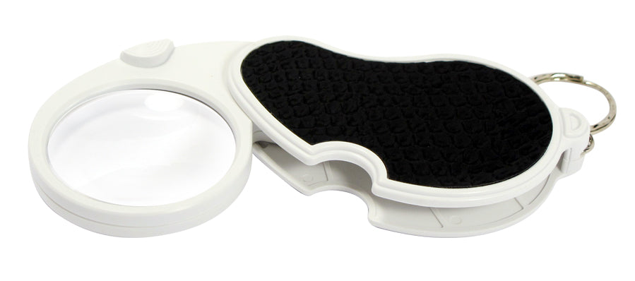 SE Keychain - 3x Illuminated Folding Pocket Magnifier MB6901-4X