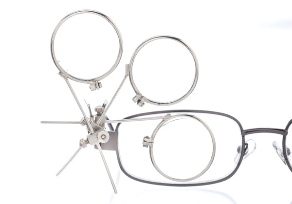 SE Loupe - Tripple Lens Nickle Plated Clip-On (3.3X, 5X, 7.5X) MI129-357
