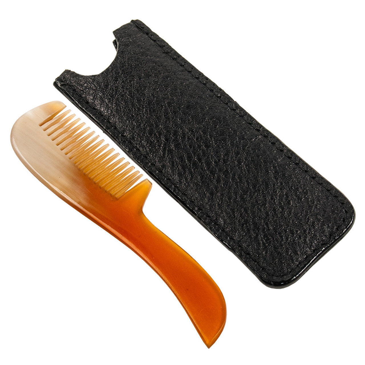 PARKER Mustache Comb Genuine Ox Horn MUSTOX-01