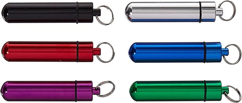 SE Waterproof Aluminum ID Holder with Key Ring PH22-48