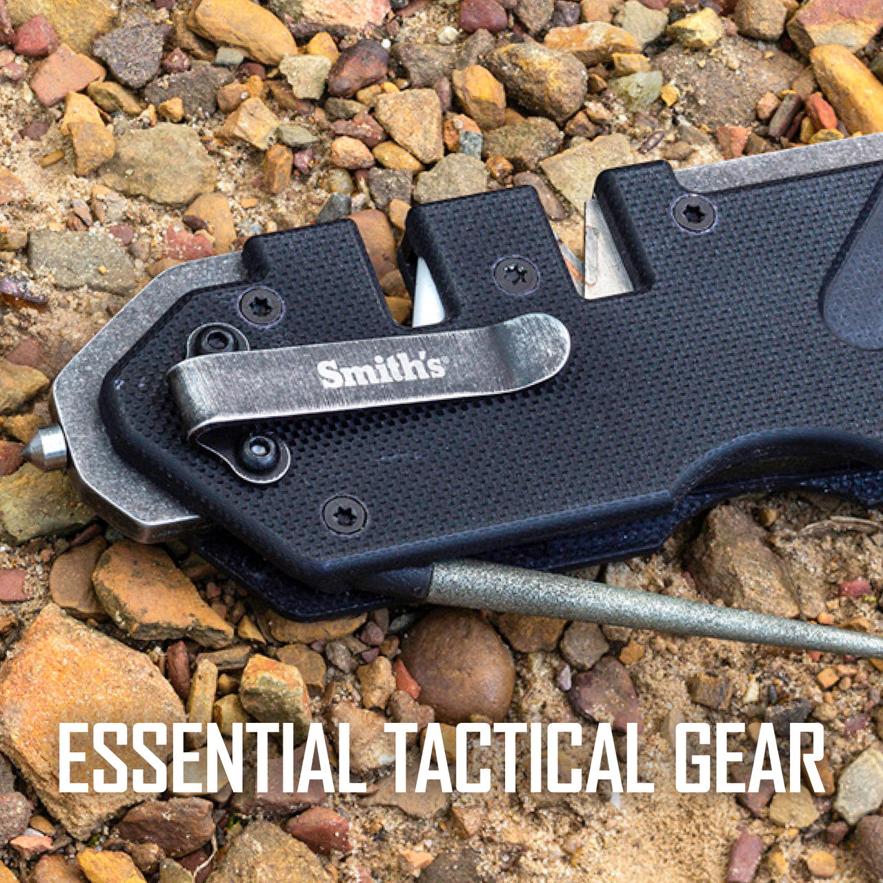 SMITH'S PP1-Tactical 2-stage Sharpener Black 50979