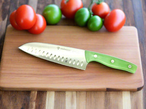 LIQUIDIAMOND Edge Series Santoku - Green 7in LDE700G